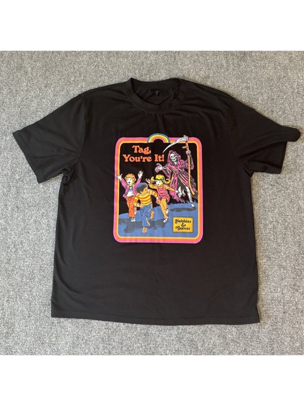 Steven Rhodes X Romwe Shirt Top Tee Black Tag You're It Unisex Size X Large